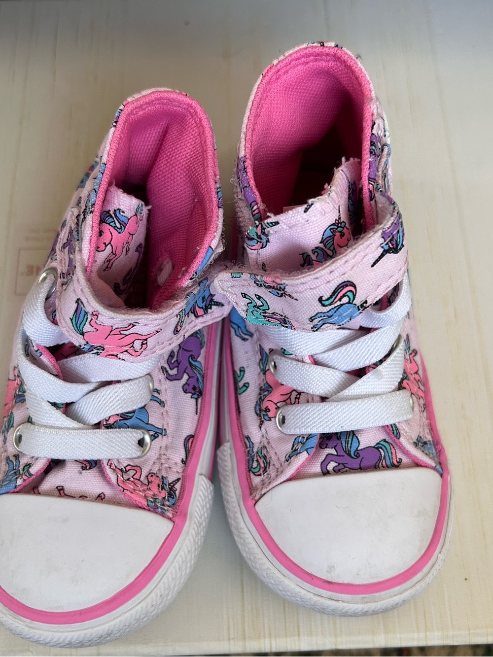 Converse Kids Pink Unicorn High-Top Sneakers